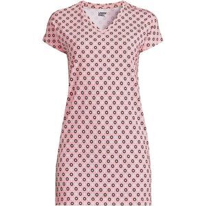 Land’s End Plus size Vneck extra long tunic 18 XL wood lily medallion tile